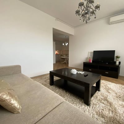 Rental of a bright 2-room apartment, 60 m², Pipera area, Bucharest, Romania